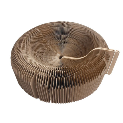 Cat Scratching Board Curved 50cm Diameter Corrugated Paper