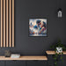 Elegant Eco-Friendly Whisper Canvas Artwork - Sustainable Decor with Black Pinewood Frame