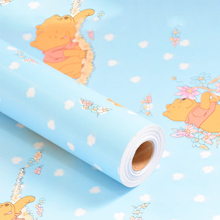 Self Adhesive Wallpaper PVC Cartoon Series Pastoral 45 Banana Stars Moon 10m
