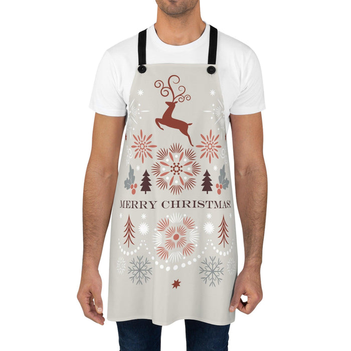 Elite Christmas Winter Poly Twill Apron - Stylish Lightweight Cooking Accessory