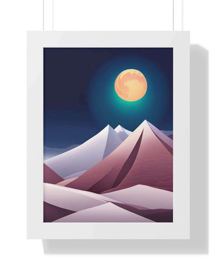 Celestial Harmony Framed Night Sky Artwork - Sustainable Chic for Your Living Space