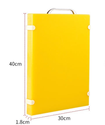 Non Slip PE Cutting Board Set Yellow White Sizes 33x23 to 50x34.5 cm