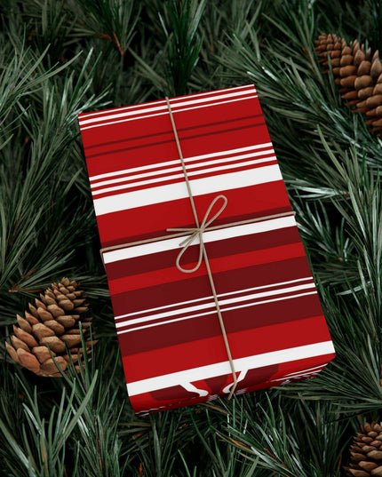 Luxurious Customizable Red Holiday Gift Wrap Set - Elevate Your Present Experience