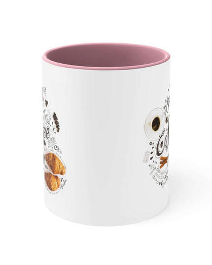 Vibrant Contrast 11oz Ceramic Coffee Mug - Chic Dual-Tone Style