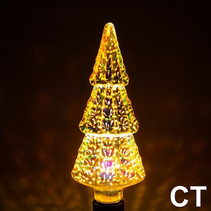 LED Light Bulb 3D Decoration Bulb Firework 110 220V ST64 G95 G80 G125