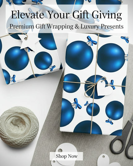 Sustainable Elegance: 3D Green Eco-Friendly Holiday Gift Wrap Set
