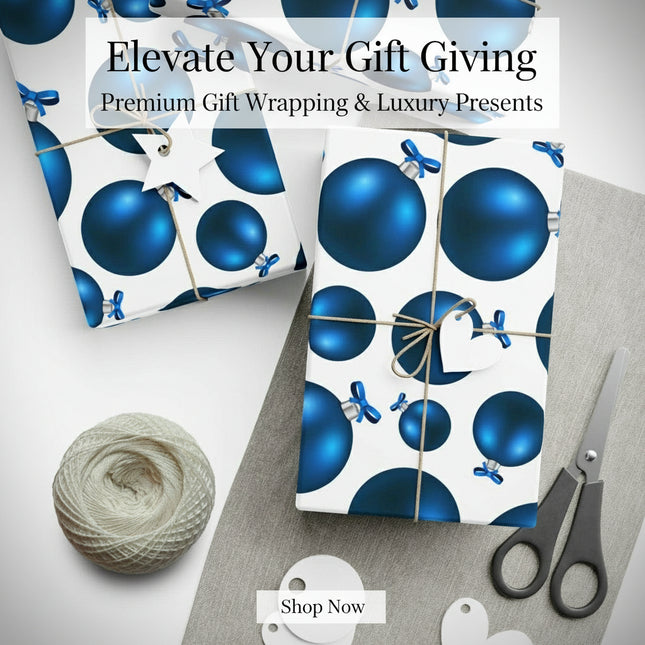 Sustainable Elegance: 3D Green Eco-Friendly Holiday Gift Wrap Set