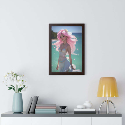 Eco-Conscious Mermaid Art Set with Sustainable Framing