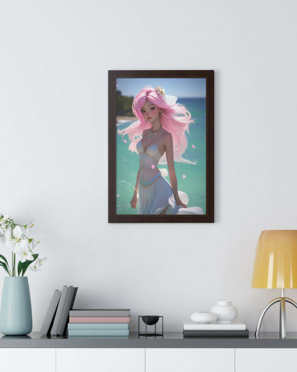 Eco-Conscious Mermaid Art Set with Sustainable Framing