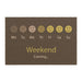 Customizable Weekend coming Doormat - Eco-friendly grade-A tufted coir coconut fiber