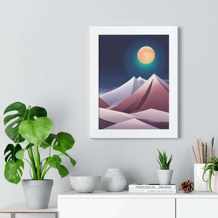 Celestial Harmony Framed Night Sky Artwork - Sustainable Chic for Your Living Space