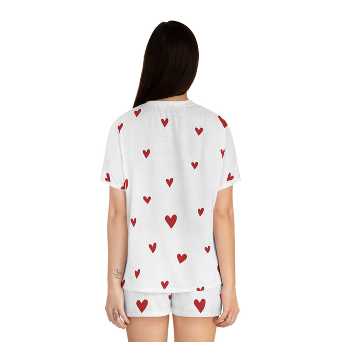 Luxury Women's Valentine Short Pajama Set - Luxe Nighttime Elegance