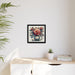 Elegant Matte Canvas Rose Vase Wall Art - Sustainable Pinewood Frame - Home Decor Masterpiece