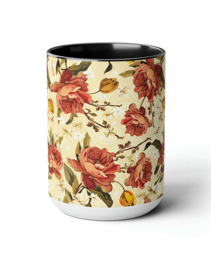 Elegant Duo Ceramic Coffee Mug Set - Pair