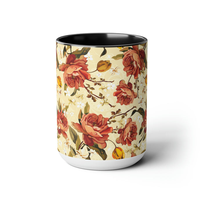 Elegant Enigma Collection 15oz Ceramic Coffee Mugs for Discerning Coffee Connoisseurs