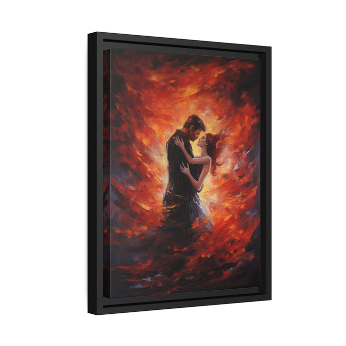 Dating - Valentine Matte Canvas Pinewood Frame