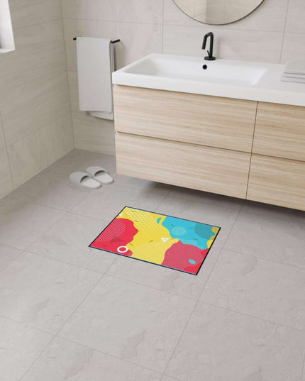 Elegant Geometric Area Rug with Stylish Black Trim by Elite House