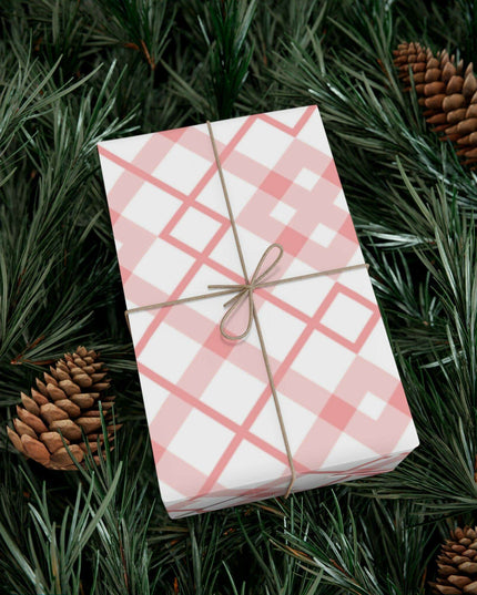 Elegant Pink Holiday Gift Wrap Set: Premium USA-Made Wrapping Paper for Stylish Presentations