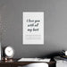 Expressive Love-Filled Matte Posters for Stylish Home Decor