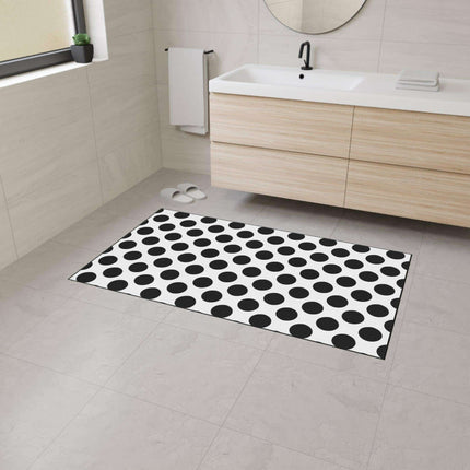 Personalized Polka Dot Area Rug: A Stylish Home Accessory
