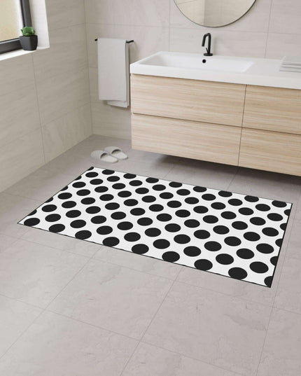 Personalized Polka Dot Area Rug: A Stylish Home Accessory