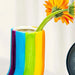 Vibrant Rainbow Vase - Burst of Color for Your Home