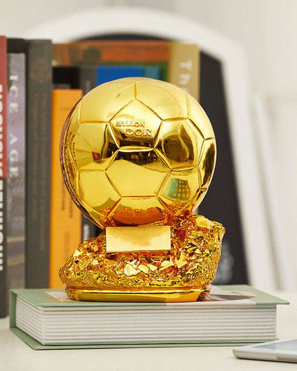 Customizable Soccer Golden Ball Trophy Award