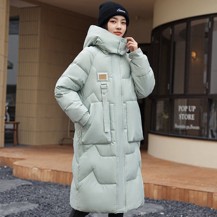 Peekaboo Studio Women's Mid-Length Thickened Coat with Detachable Hat