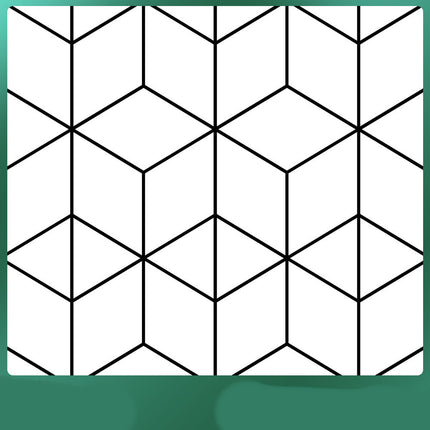 Living Room Wallpaper Geometric PVC Design 0.45x1m Minimalist Style