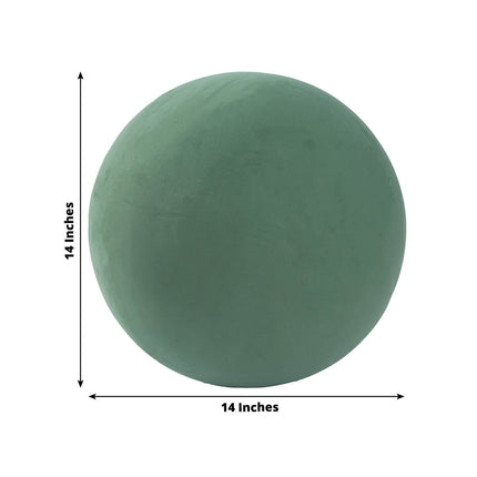 AliKopy 14" Smooth Green Floral Foam Ball for DIY Flower Arrangements