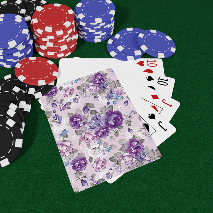 Retro Floral Poker Cards - Exquisite Deck for an Enhanced Gaming Experience