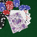Retro Flower Pattern Playing Cards - Elegant Set for an Enhanced Gaming Experience