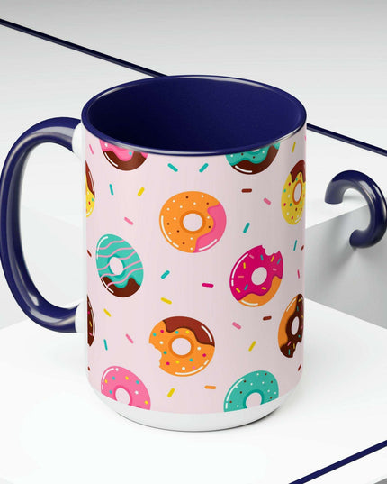 Sophisticated Two-Tone Ceramic Mug Collection - 15oz by Maison d'Elite