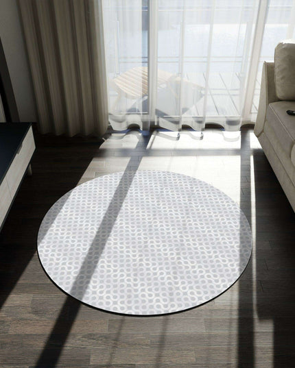 Vibrant Circular Chenille Rug - Dynamic Patterns for Luxurious Living Spaces