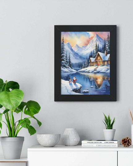 Sustainable Elegance: Eco-Friendly Fantasy Christmas Vertical Wall Art