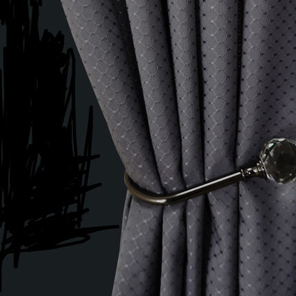 Bathroom jacquard shower curtain