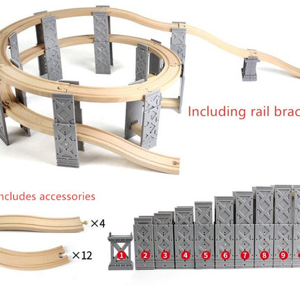 Wooden track accessories small train track toy