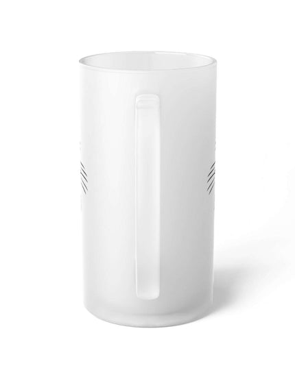 Exquisite Frosted Glass Beer Mug - 16oz Premium Stein for the Discerning Connoisseur