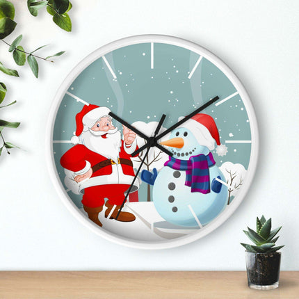 Luxury Festive Wooden Wall Clock for Upscale Interiors