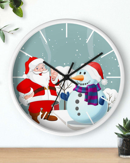 Luxury Festive Wooden Wall Clock for Upscale Interiors