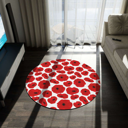 Playful Elegance Chenille Round Area Rug