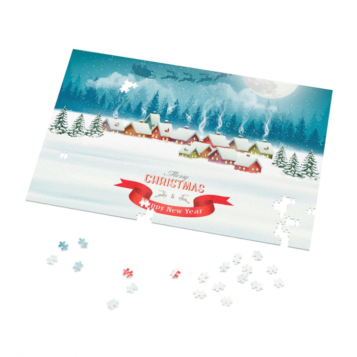Festive Christmas Joy Jigsaw Puzzle Set - Interactive Holiday Entertainment for All Ages