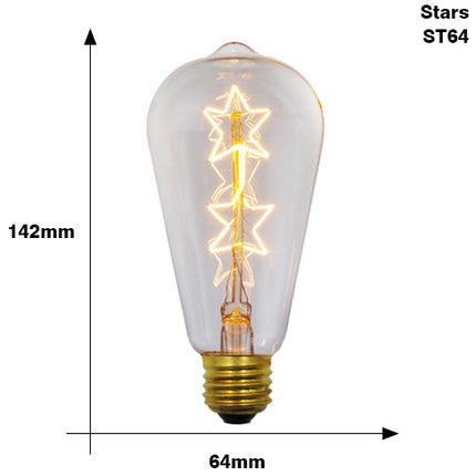 Peekaboo Studio Edison Bulb E27 40W ST64 Retro Filament Lighting