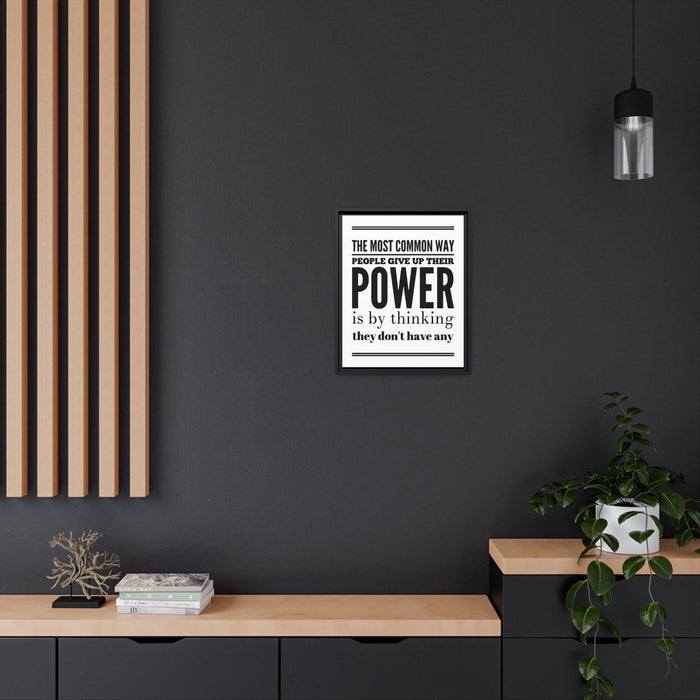 Elevate Your Space with Sophisticated Black Framed Inspirational Canvas