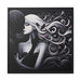 Elite Valentine Matte Canvas with Black Pinewood Frame - Sustainable Elegance