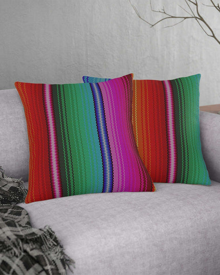 Colorful Water-Resistant Floral Outdoor Cushion Set with Hidden Zipper