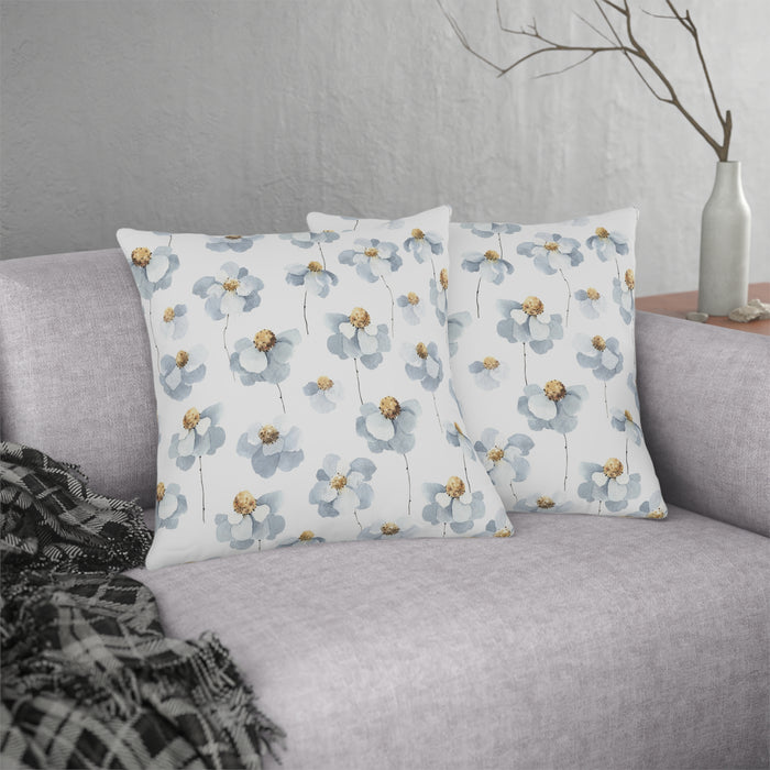 Water-Resistant Outdoor Floral Cushions with Bright Colors and Hidden Zipper