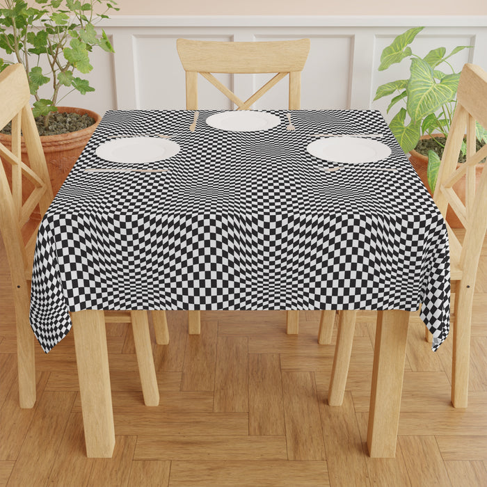 Elegant Square Polyester Tablecloth: Personalized Home Decor Essential
