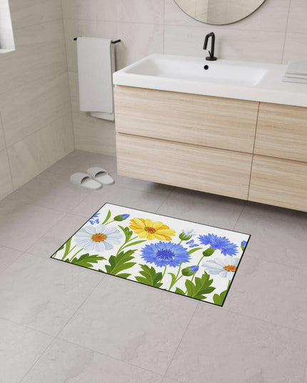 Sophisticated Black Trim Luxury Floor Mat Collection - Premium Quality with Non-Slip Feature