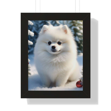 Eco-Friendly Winter Puppy Art Print Collection with Acrylic Protection